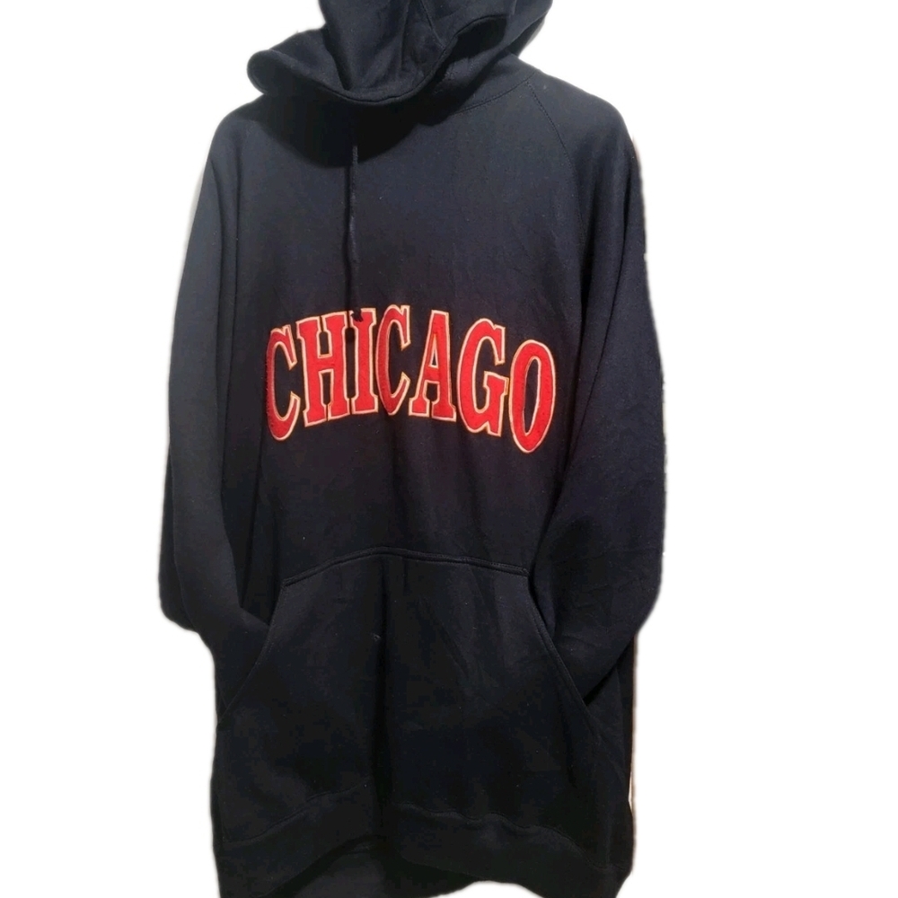 Chicago Graphic Black Hoodie